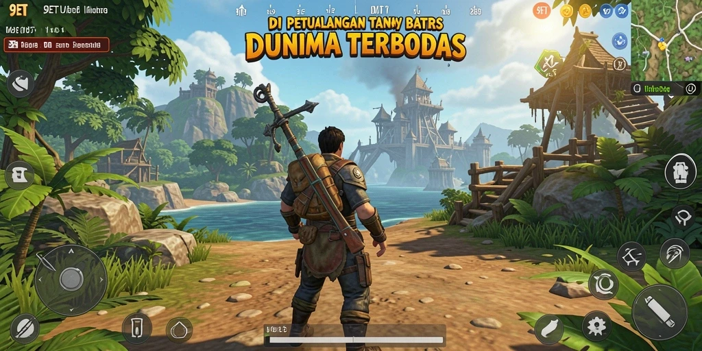 Screenshot dari gameplay epik dunia terbuka 9ET.