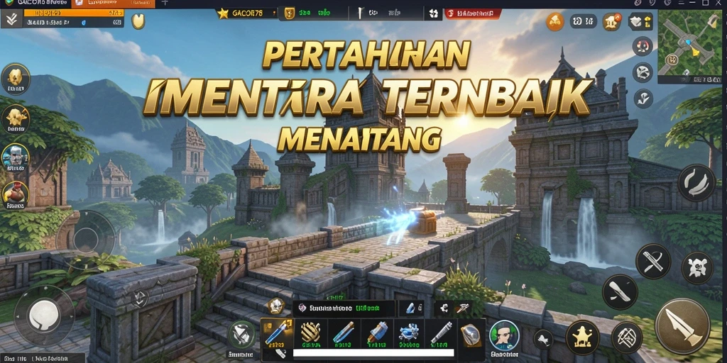 Tampilan menara dan musuh dalam GACOR78 yang mendebarkan.
