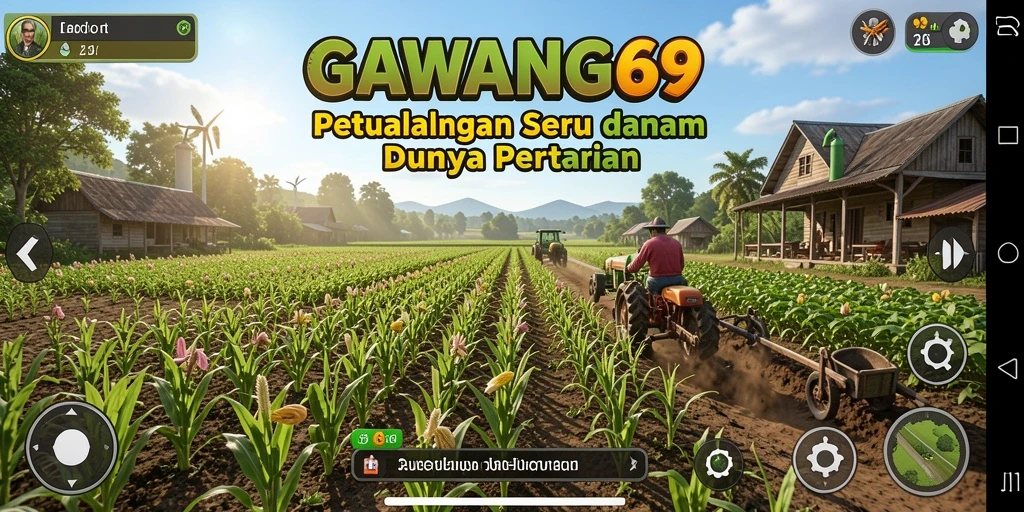 Gameplay seru di GAWANG69 menampilkan kebun yang subur dan hewan peliharaan.