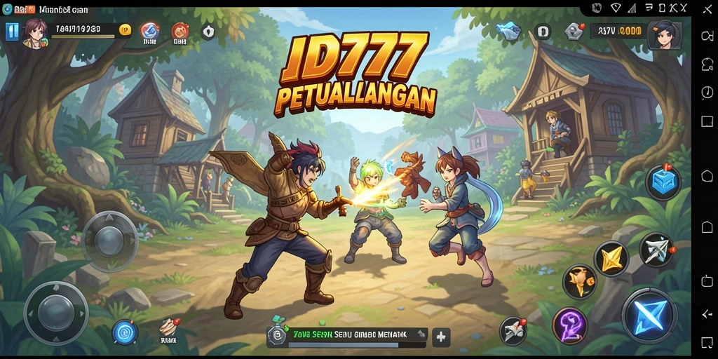 Screenshot menampilkan aksi seru dalam game Anime ID777.