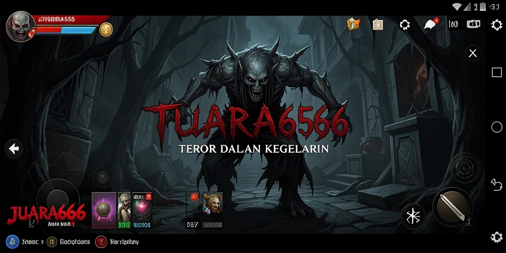 Tampilan menyeramkan dari gameplay JUARA666 yang mencekam.
