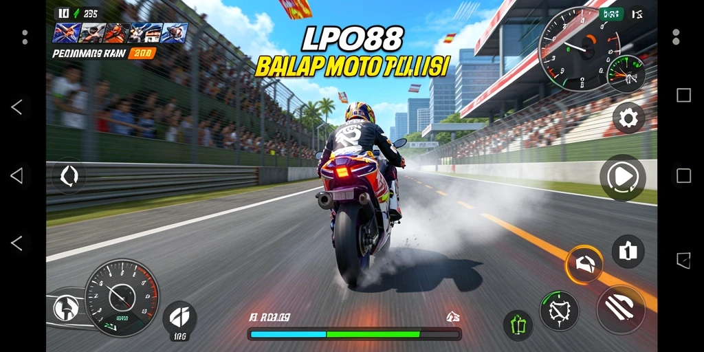 Gameplay seru balap motor di LPO88 dengan grafik memukau.