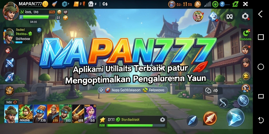Tampilan antarmuka aplikasi MAPAN777 yang memudahkan pengguna.