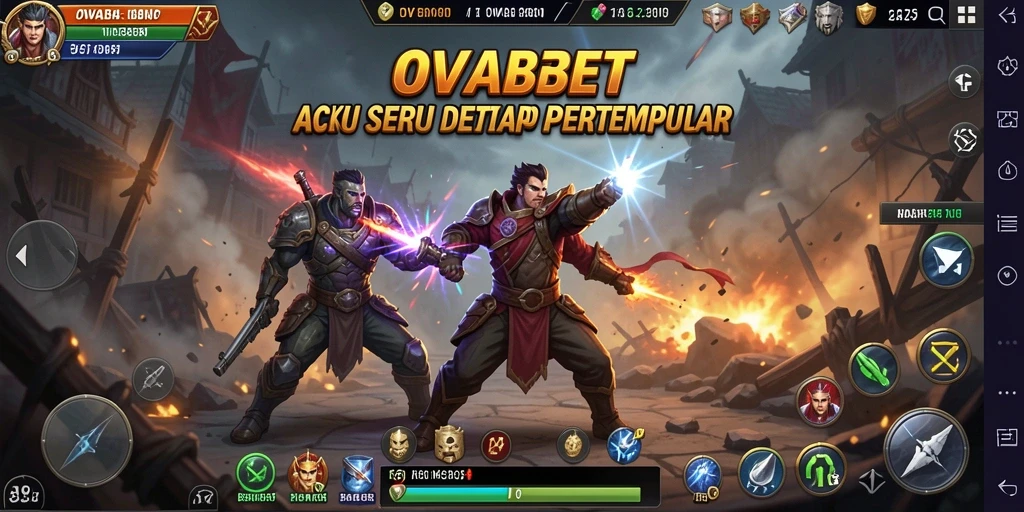 Menampilkan aksi seru dalam permainan OVABET yang mendebarkan.