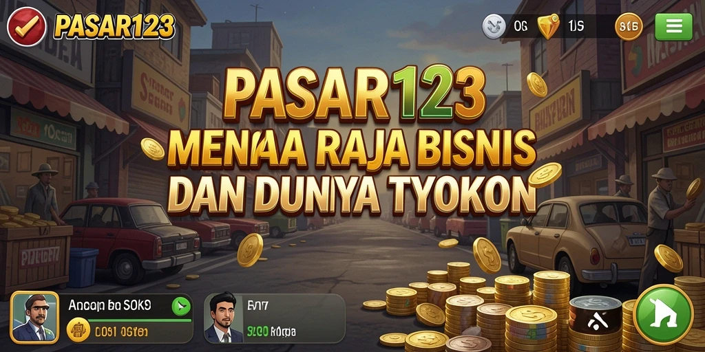 Screenshot utama PASAR123 menampilkan gameplay yang seru dan interaktif.