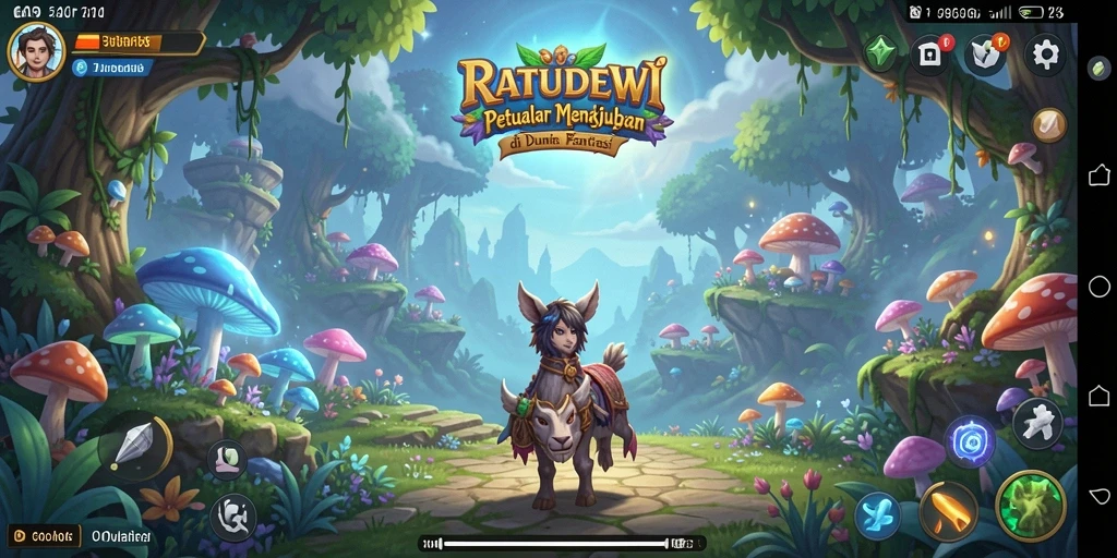 Screenshot gameplay RATUDEWI menampilkan petualangan seru di dunia fantasi.