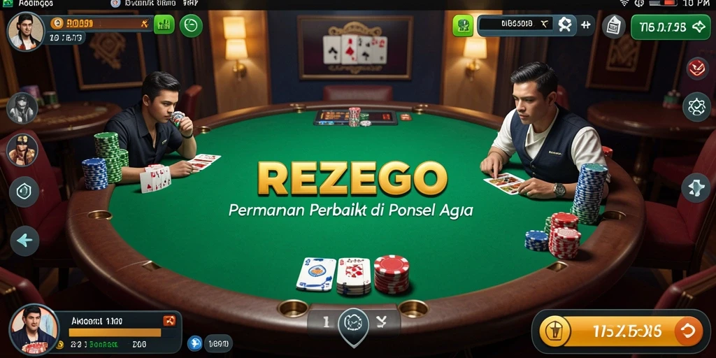 Screenshot gameplay poker menarik dari REZEGO.