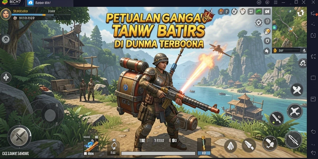 Tangkapan layar RICH7 menampilkan aksi gameplay dalam dunia terbuka.