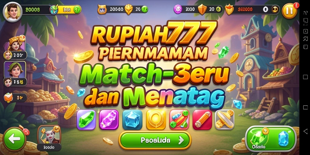 Tampilan gameplay seru RUPIAH777 yang penuh warna.