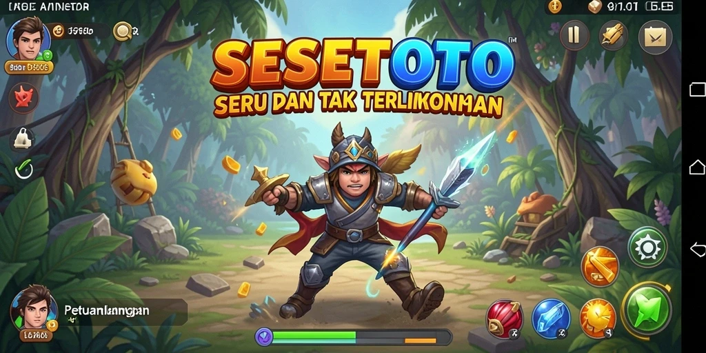 Tampilan gameplay SESETOTO yang menakjubkan dan mendebarkan.