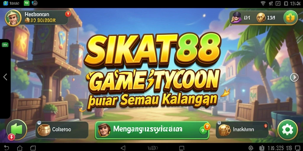 Screenshot gameplay SIKAT88 menampilkan manajemen bisnis yang seru.