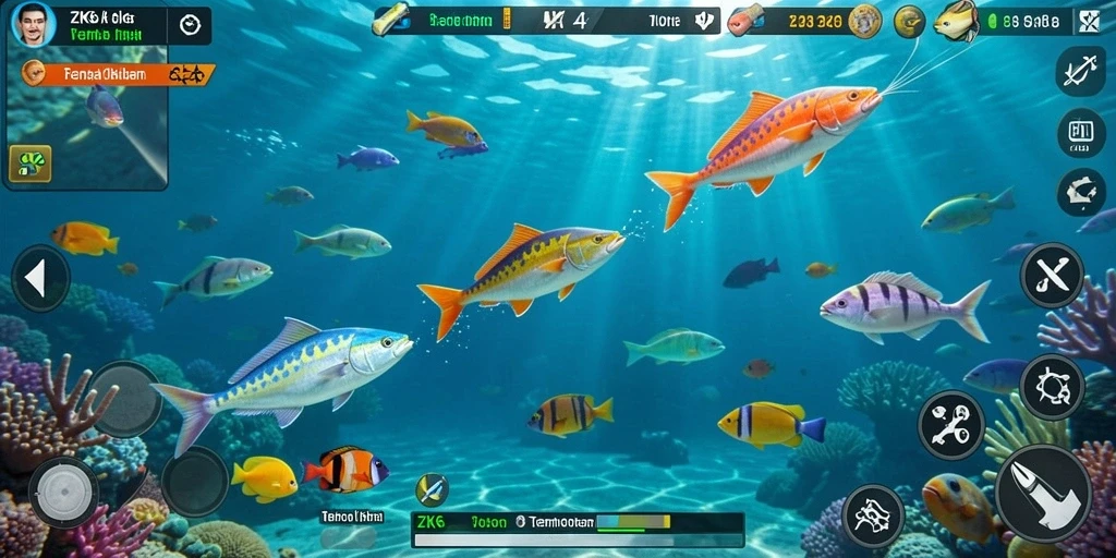Tangkapan layar gameplay yang dinamis dan menarik dalam ZK6.